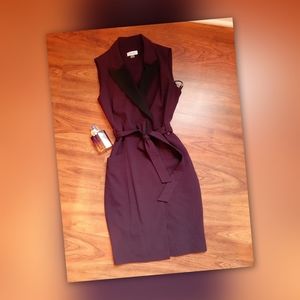 Purple Wrapped Calvin Klein Dress